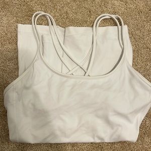 White Lululemon tank top size 6